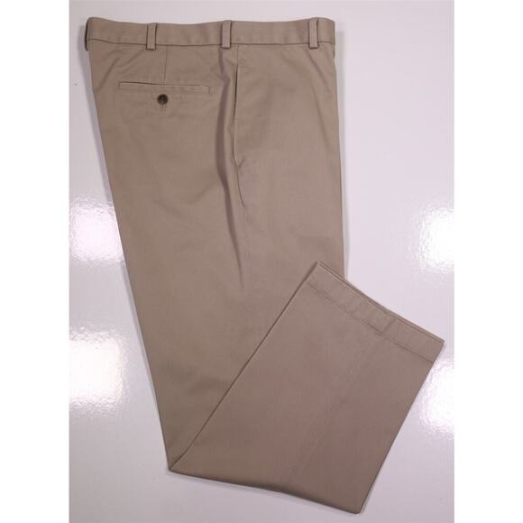 Brooks Brothers Advantage Chino * Lot of 2 * Khaki Flat Front Cotton Pants 38x30 - Picture 9 of 15